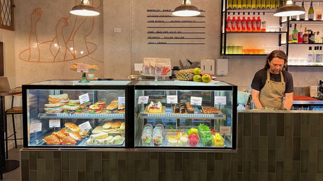 The cabinet food at this cafe in the heart of Melbourne needs to look amazing and Cossiga COUNTER-TOP GOG delivers.