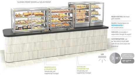 STG counter-top food display cabinet