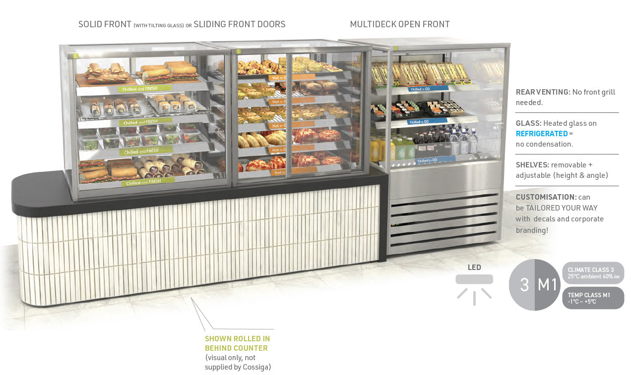 Cossiga BTG food display Cabinet